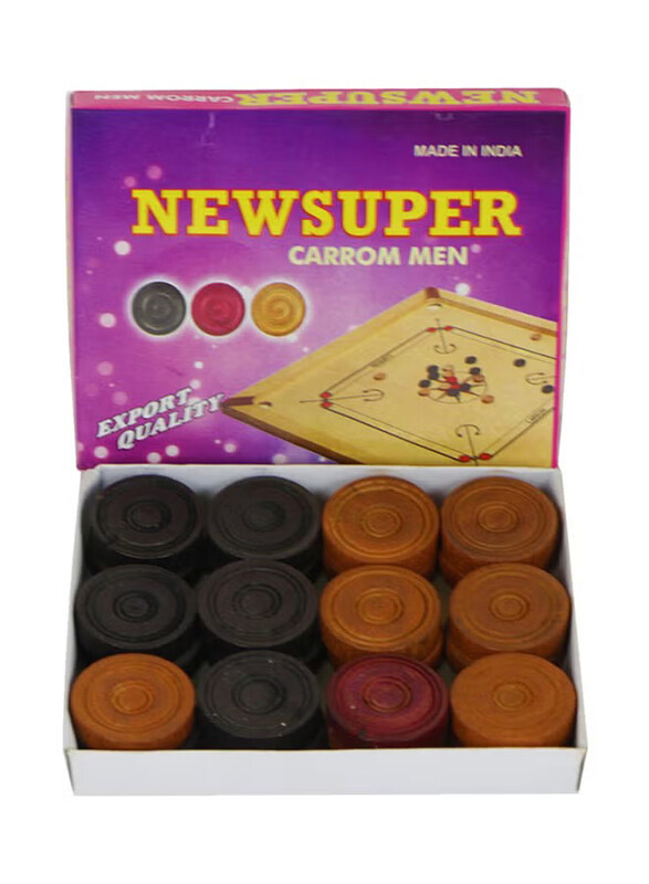 

New Super 25-Piece Wooden Carrom Coins Set With Striker