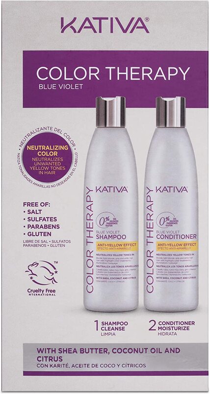 Kativa Color Therapy Blue Violet Shampoo & Conditioner Set, 2 Pieces