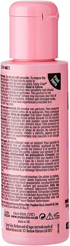 Renbow Crazy Color Semi Permanent Hair Dye Colour Cream, Lavender No.54, 100ml