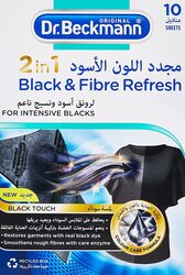 Dr. Beckmann 2-in-1 Black and Fibre Refresh, 10 Sheets