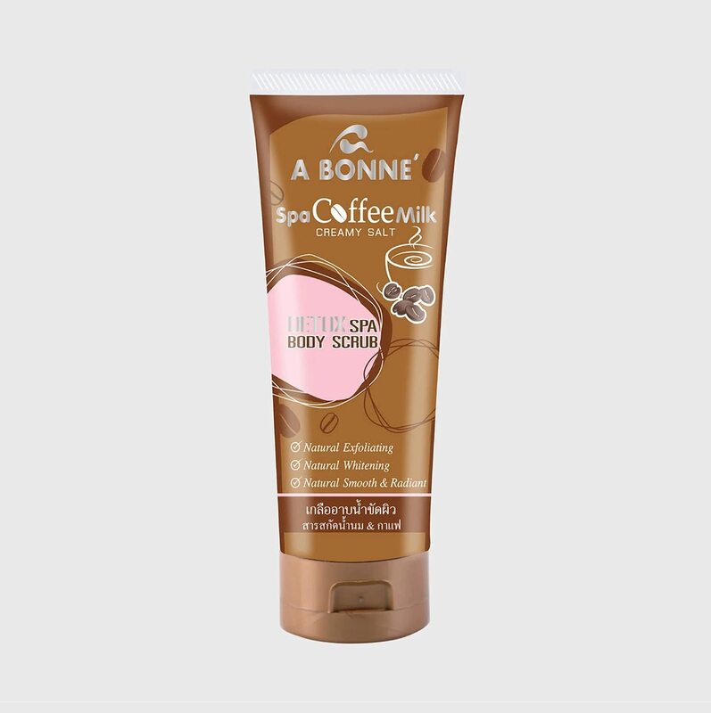 A Bonne Spa Coffee Milk Creamy Salt Detox Spa Body Scrub, 350g