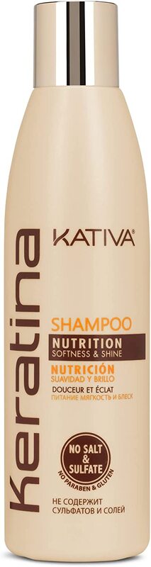 Kativa Keratin Nutrition and Reconstruction Shampoo, 250ml