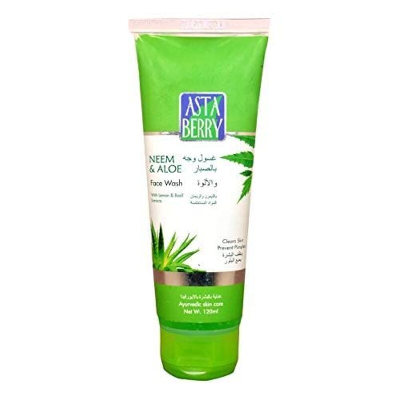 Asta Berry Neem & Aloe Vera Face Wash, 120ml