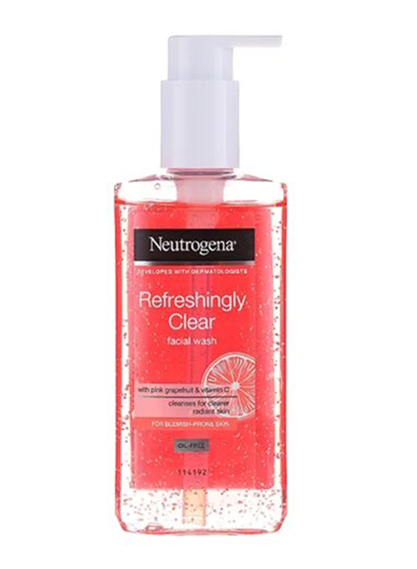 Neutrogena Refreshingly Clear Facial Wash with Pink Grapefruit, 200ml