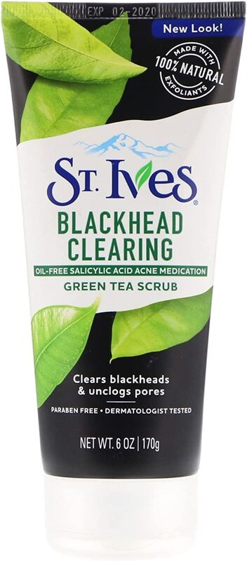 St. Ives Green Tea Blackhead Clearing Facial Scrub, 170gm