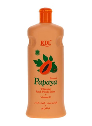 RDL Extract Papaya Whitening Hand & Body Lotion + Vitamin E, 12 x 600ml