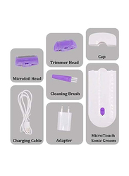 Finishing Touch Yes Ladies Electric Shaver Trimmer, White/Purple