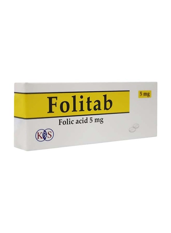 Folitab Folic Acid, 5 mg, 20 Tablets