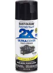 Rust-Oleum Painter's Touch 2X Ultra Cover Gloss Spray, 340gm, Gloss Black