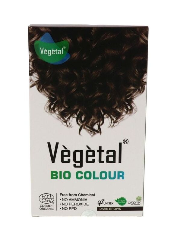 Vegetal Bio Hair Colour, 100gm, Dark Brown