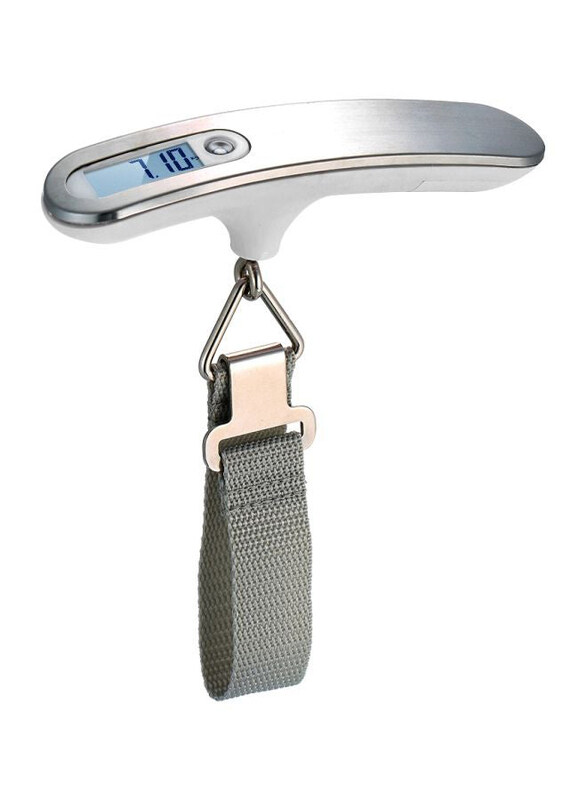 

Generic Portable Digital Luggage Scale, H30298, Silver/Grey