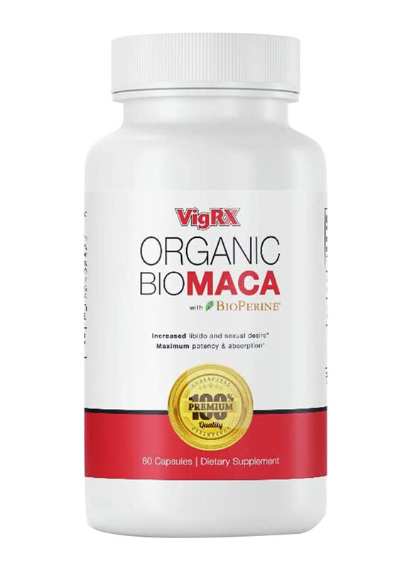 

VigRX Organic Bio Maca Bioperine Male Health Supplement, 60 Capsules