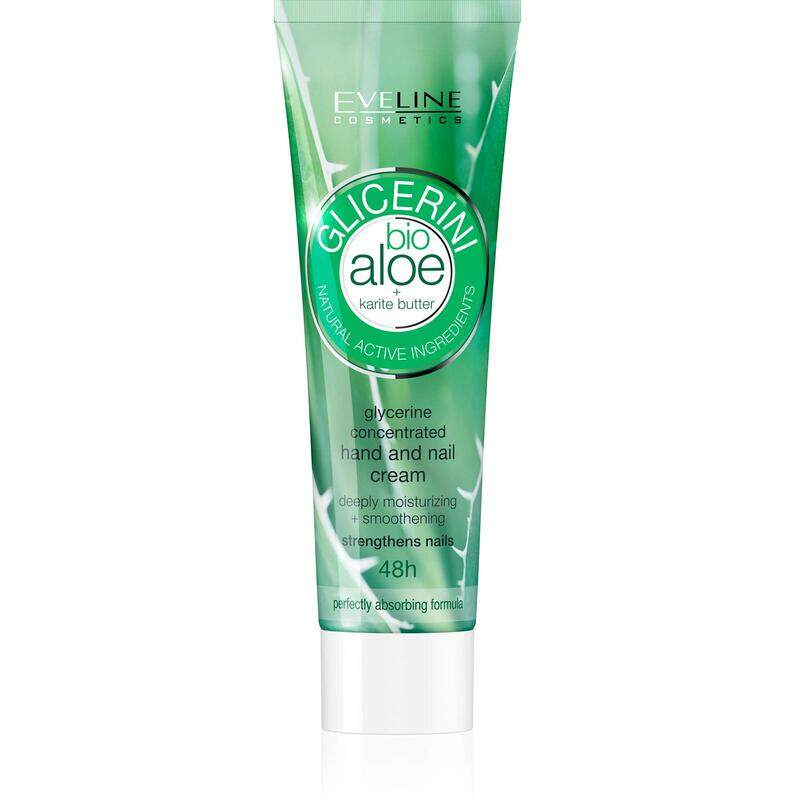 

Generic Eveline Cosmetics Glycerine Hand And Nail Cream with Aloe Vera 100ml