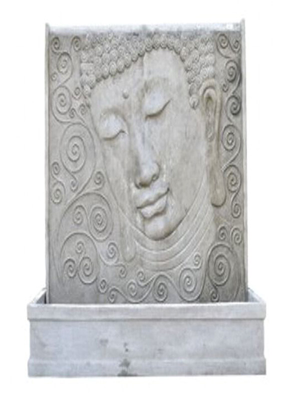 

Generic Fibre Cement Buddha Wall Fountain, Grey