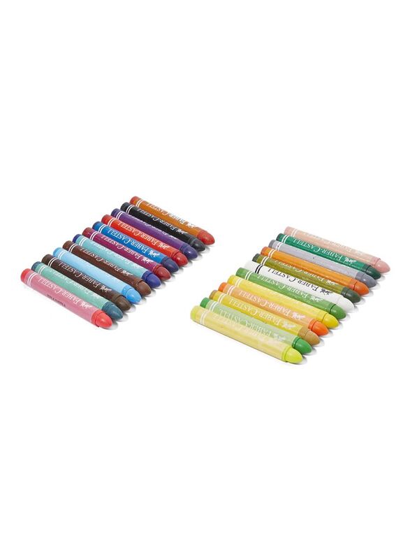 Faber-Castell 24-Piece Wax Crayons Jumbo, Multicolour