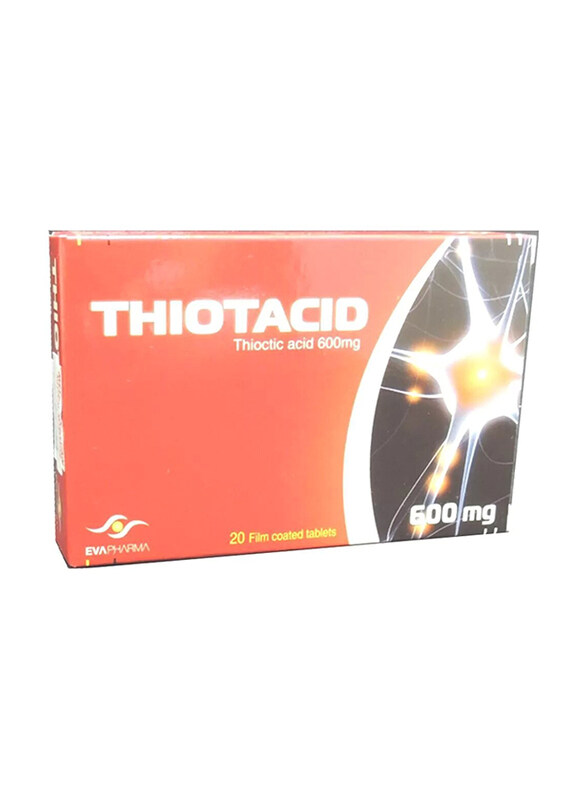 

Eva Pharma Thiotacid Tablets, 600mg, 20 Tablets