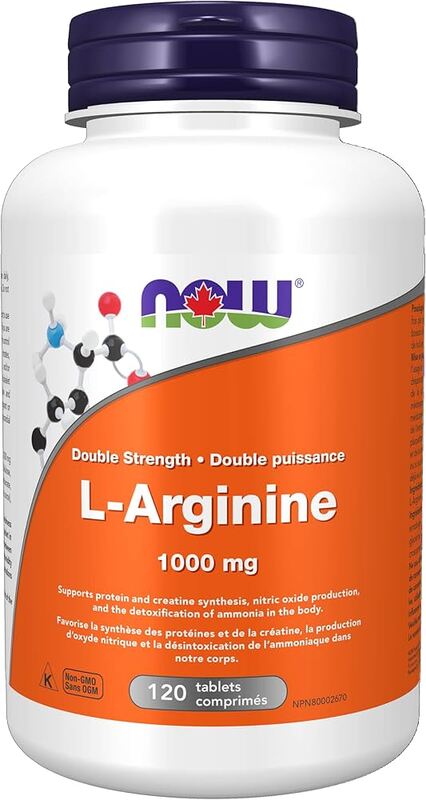 NOW L-ARGININE, 1000 MG, TABLETS 120'S