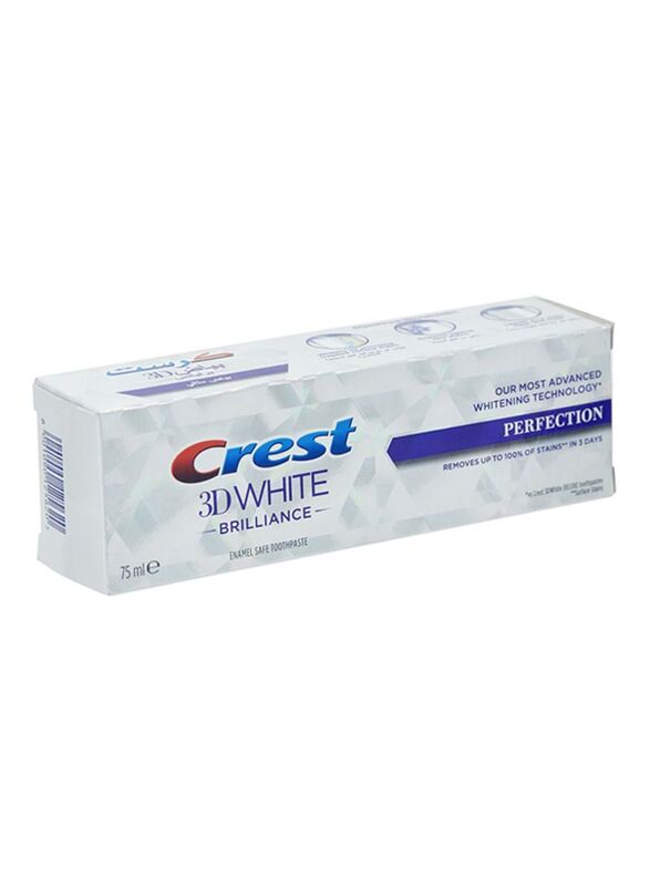 Crest 3D White Brilliance Vibrant Peppermint Toothpaste, 75ml