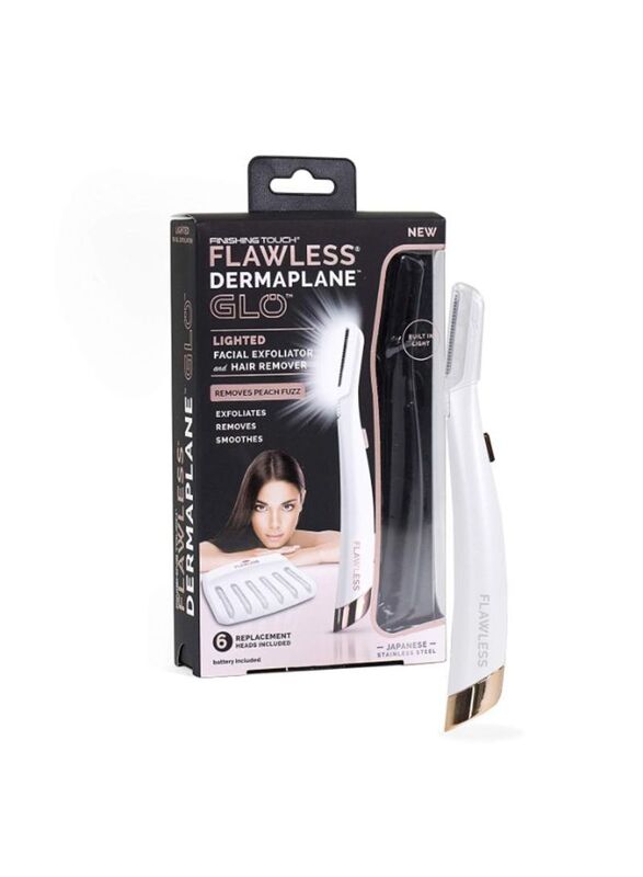 Flawless Dermaplane Glo Lighted Facial Hair Remover, 1 Piece