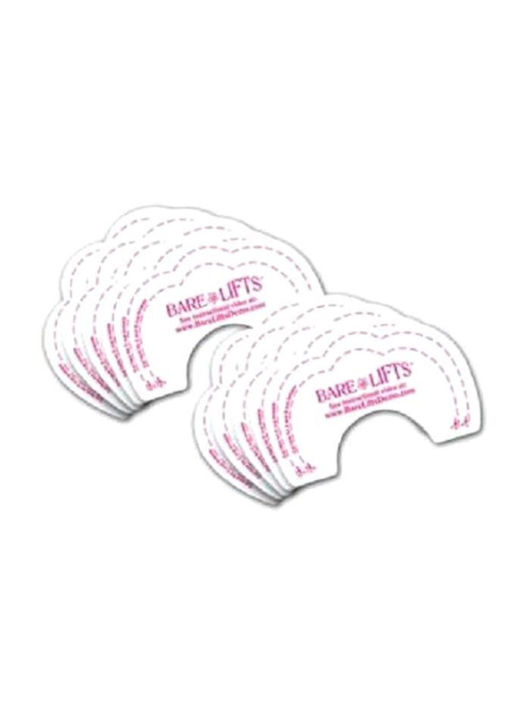 Bare Lifts 10-Piece Bra Support Pad, White