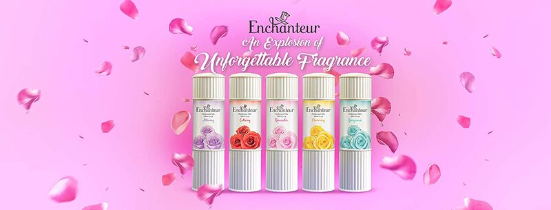 Enchanteur Gorgeous Perfumed Talc Powder, 125g, White