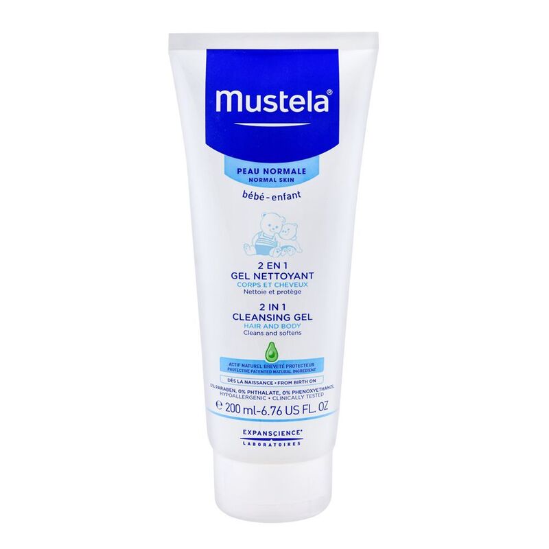 MUSTELA 2 IN 1 HAIR AND BODY CLEANSING GEL 200ML