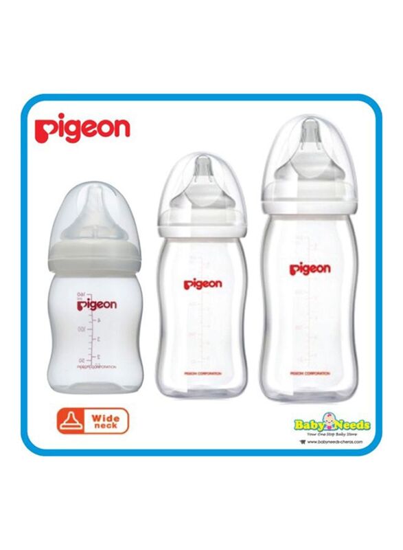 Pigeon Soft Touch Peristaltic Plus Feeding Bottle, 240ml, Assorted Colour
