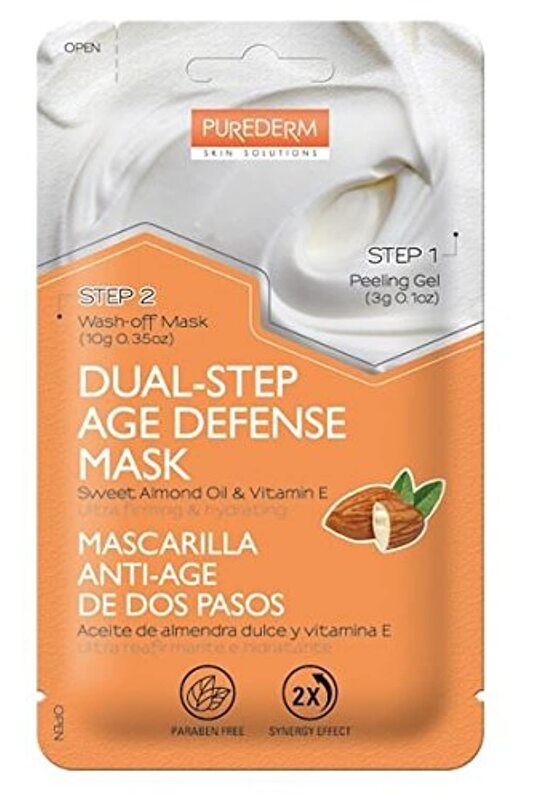 Purederm Dual Step Age Defense Mask Sweet Almond & Vitamin E