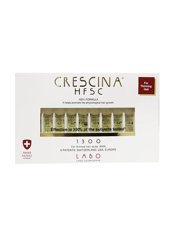 Crescina HFSC 1300 Hair Re-Growth for Men, 3.5ml x 10 Pieces