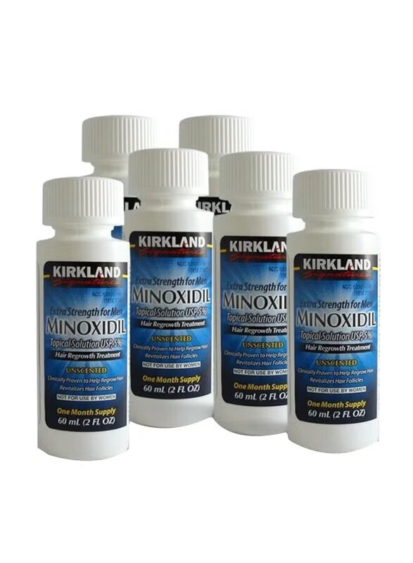 Kirkland Signature Minoxidil Hair Regrowth Treatment, 6 x 2oz