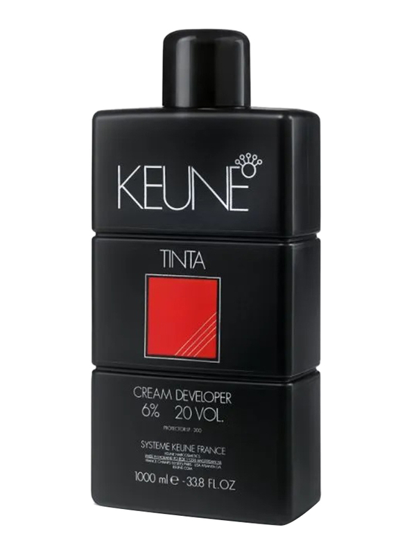 Keune Tinta Cream Developer, 1000 ml 20 volume, Multiple Colors