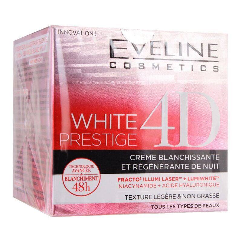 

Generic Eveline Cosmetics White Prestige 4D Whitening & Regenerating Night Cream 50ml