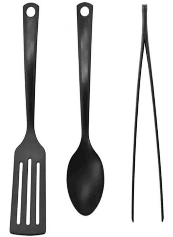 Gnarp Kitchen Utensil Set, 3 Piece, Black