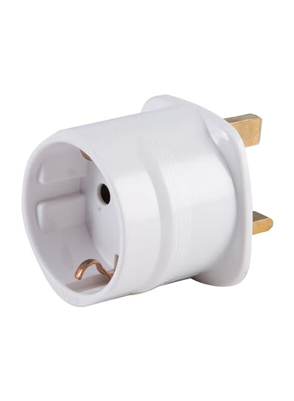 

Oshtraco 2-Pin Round Plug Converter, 5.8mm, ACE114218, White/Gold