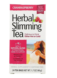 21St Century Herbal Slimming Cranraspberry Tea, 24 Tea Bags