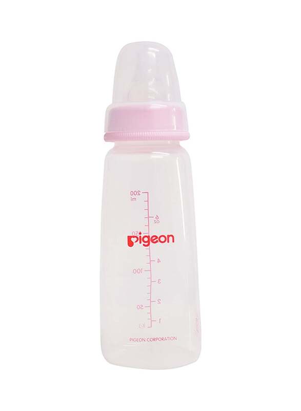 Pigeon Plastic Feeding Bottle, 200ml, Assorted Colour