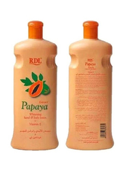 RDL Extract Papaya Whitening Hand & Body Lotion + Vitamin E, 12 x 600ml