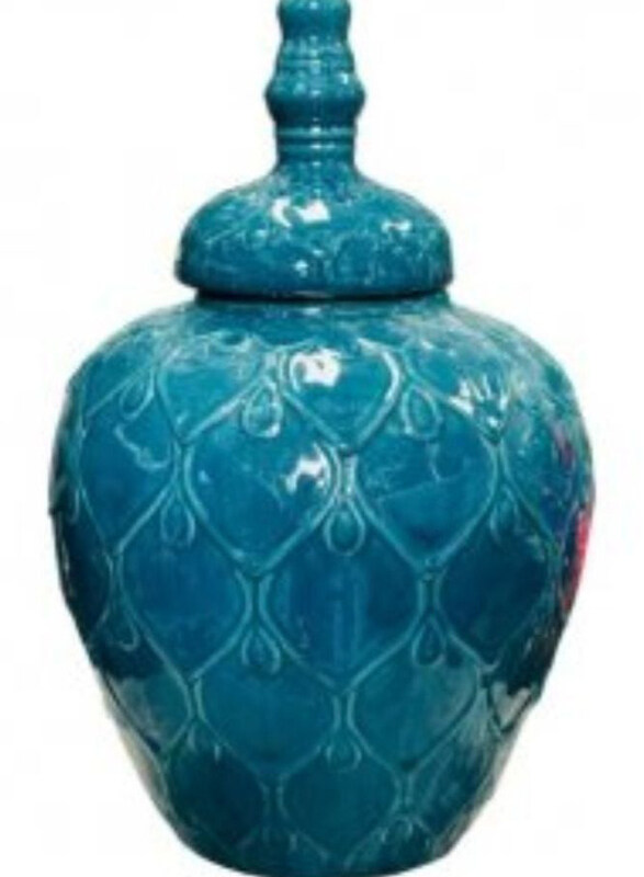 

Generic Metal Jar Ceramic Jade, Blue