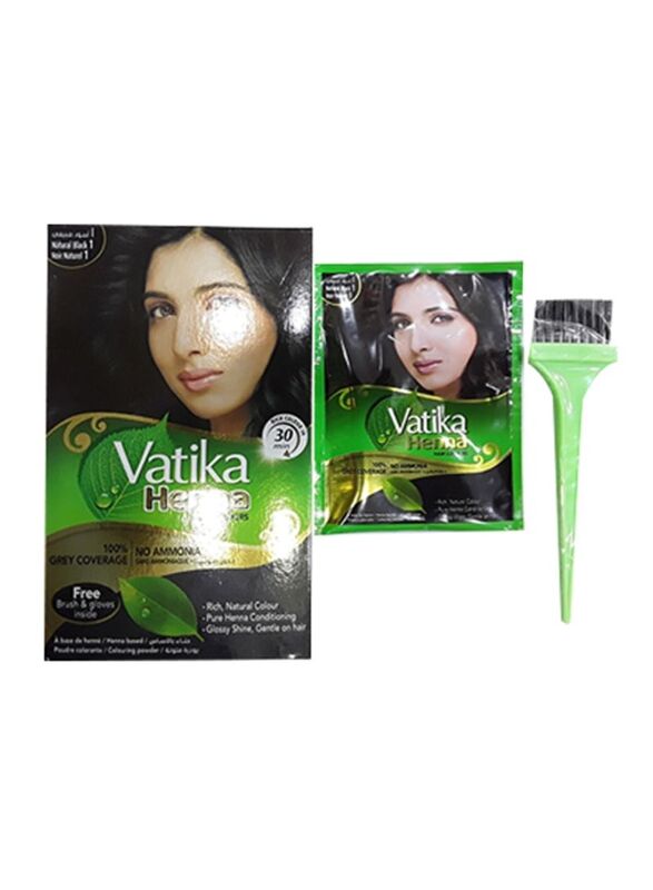 Vatika Natural Henna Hair Colour, 2 Pieces, Black