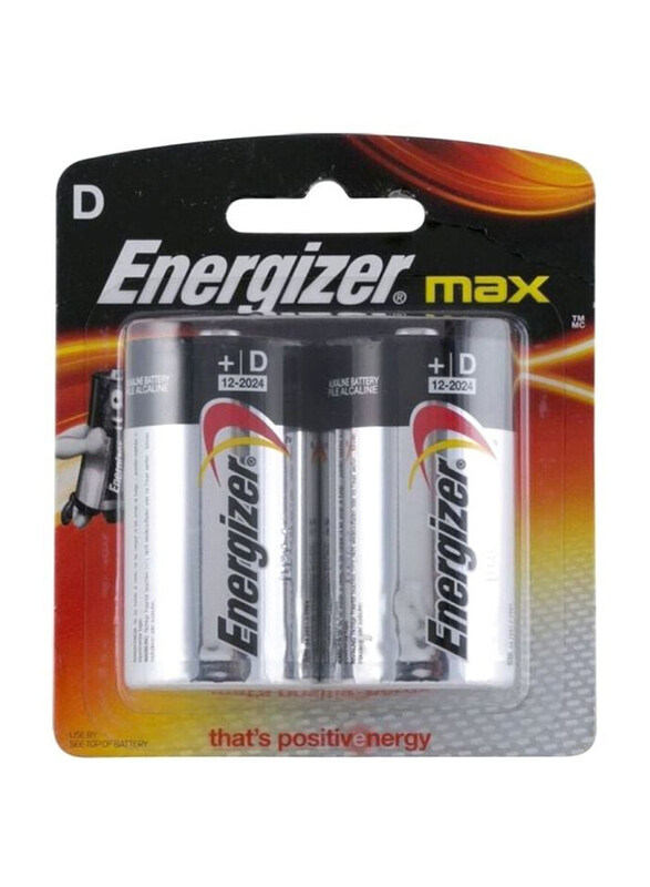 

Energizer Max D Alkaline Battery, ACE-136651, Multicolour