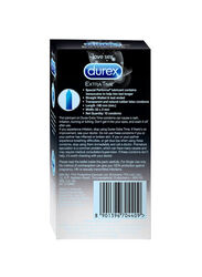 Durex Extra Time Condom, Black, 10 Pieces