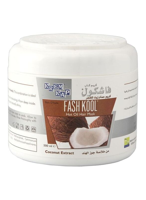 Fashkool Coconut Extract Hot Oil Hair Mask for All Hair Types, 500ml