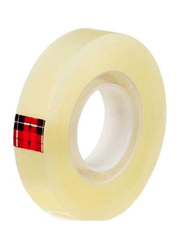 3M Scotch Transparent Tape Roll, Clear