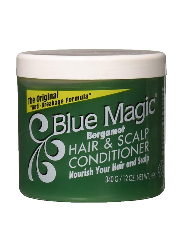 Blue Magic Bergamot Hair And Scalp Conditioner for Damaged Hair, 12Oz