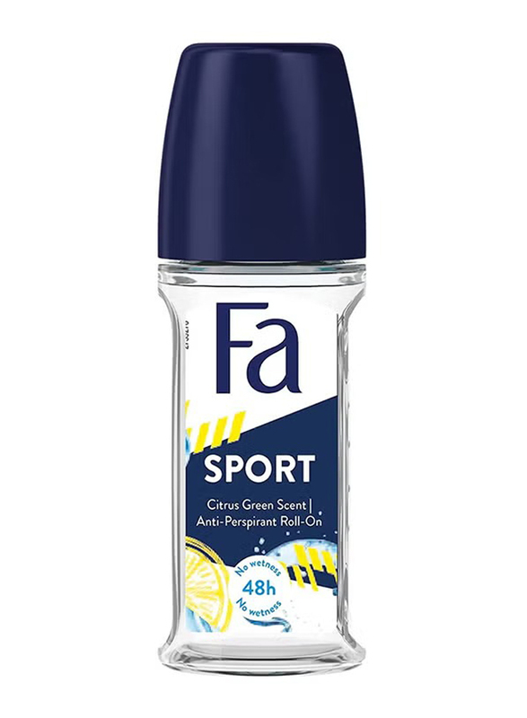 Fa Sport Citrus Green Scent Anti-Perspirant Roll On, 50ml