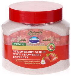 Natures Bounty Venos Face & Body Scrub  Strawberry  600 Ml