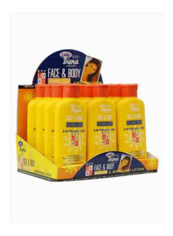 Lady Diana SPF40 Sunblock & Whitening Lotion, 12 x 200ml