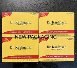 Dr. Kaufmann Medicated Sulphur Soap, 4 x 80g