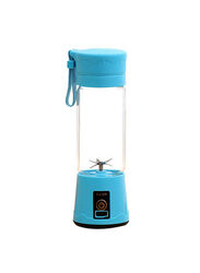 Portable USB Juicer Cup, 380ml, Blue/Clear