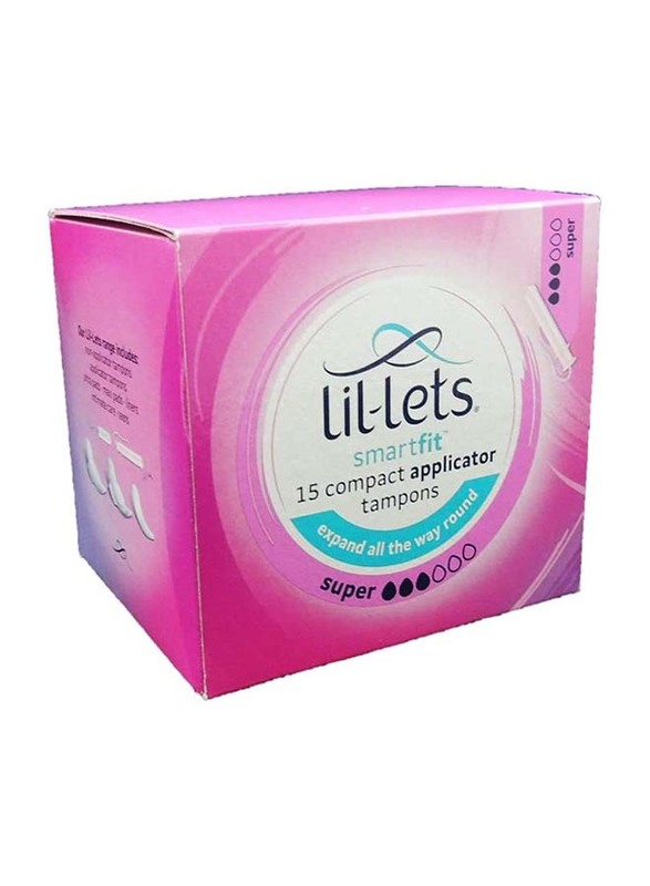 

Lil-Lets Applicator Tampons Super, 15 Pieces